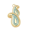 Brass Enamel Pendants KK-K408-43B-02-1