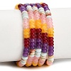 Gradient Color Natural Dyed White Jade & Synthetic Shoushan Stone Beads Strands GG-CBA1E0E-01F-2