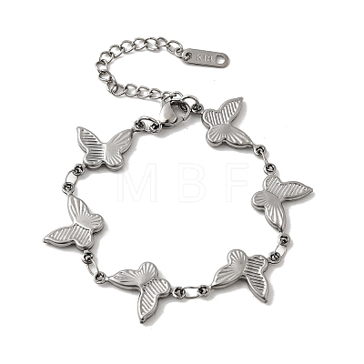 304 Stainless Steel Link Bracelets for Women LS-BJEW-Q041-01C-P-1