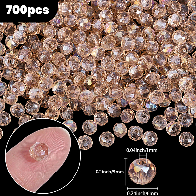 700Pcs Electroplate Glass Beads EGLA-PA0001-44B-02-1