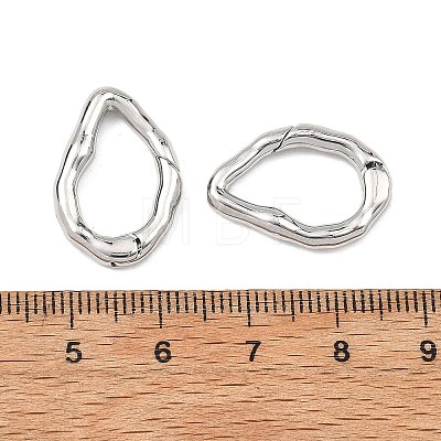 SHEGRACE Brass Spring Gate Rings XGRQ58021-761P-1