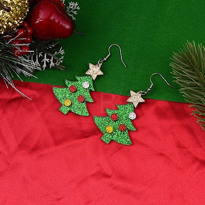 Christmas Acrylic Dangle Earrings FS-WGDBFB5-03-1