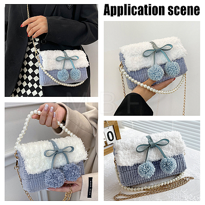 DIY Cherry Decoration Shoulder Bag Making Kits DIY-WH0304-670D-1