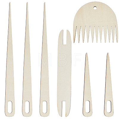 1Bag Plywood Wooden Weaving Looms Kit TOOL-CY0001-05-1