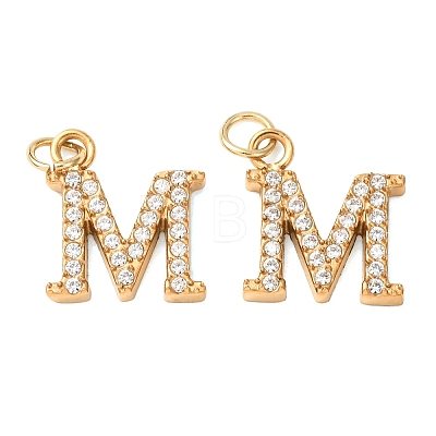 304 Stainless Steel with Crystal Rhinestone Charms RB-CBA5270-11G-M-1