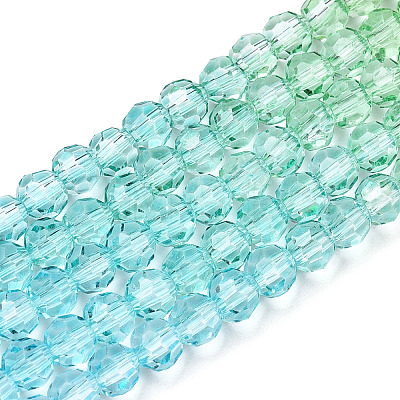 Transparent Glass Beads Strands X-GLAA-E036-07Y-1