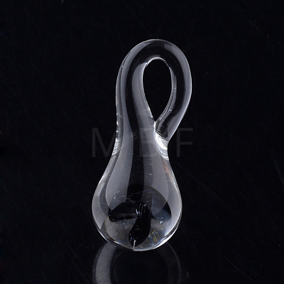 Handmade Lampwork Glass Pendants X-LAMP-Q028-12C-1