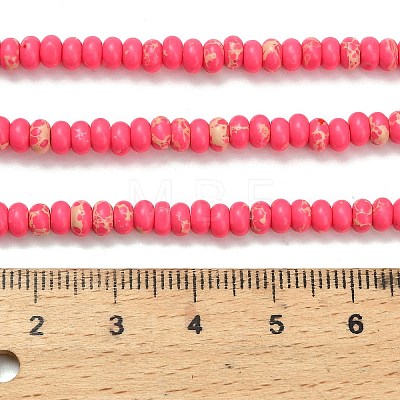Synthetic Imperial Jasper Beads Strands G-L635-A09-4x2mm-06-1