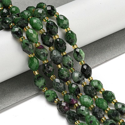 Natural Ruby in Zoisite Beads Strands G-N342-50-1