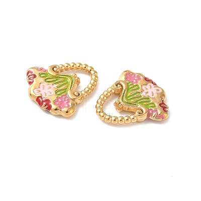 304 Stainless Steel Enamel Pendants STAS-I346-34G-1