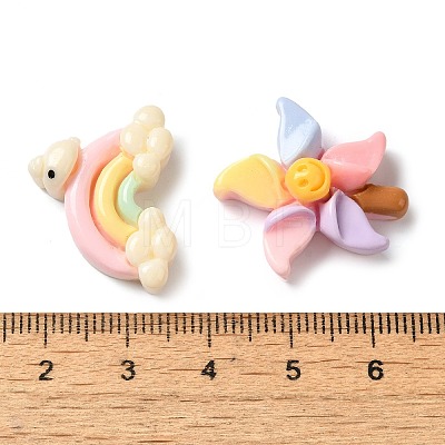 Opaque Resin Decoden Cabochons RESI-M041-05-1