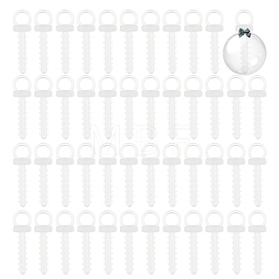 200Pcs Plastic Foam Ornaments Hanger Caps FIND-AR0003-42A-1