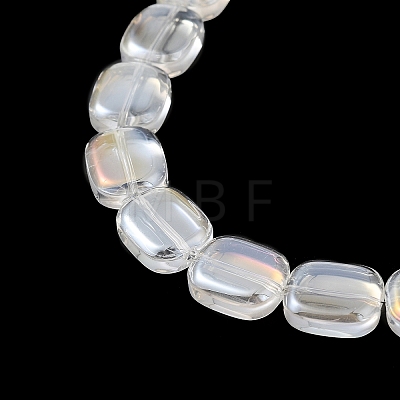 Transparent Electroplate Glass Bead Strands EGLA-P049-02A-AB02-1