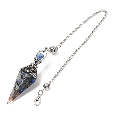 Resin Cone Pointed Dowsing Pendulums GG-CBA040B-03P-01-1