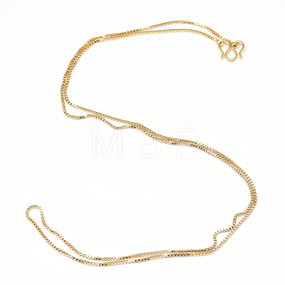 Brass Box Chains Necklace Making MAK-Q012-02G-1