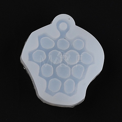 DIY Honeycomb Silicone Pendant Molds DIY-C013-06-1