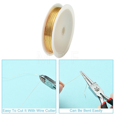 Copper Jewelry Wire CWIR-CW0.3mm-26-1