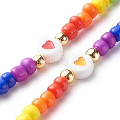 Glass Seed Beads Beaded Mobile Straps HJEW-JM00517-1