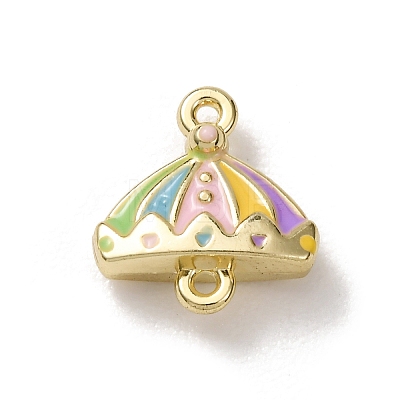 Alloy Enamel Connector Charms FIND-G116-01G-1