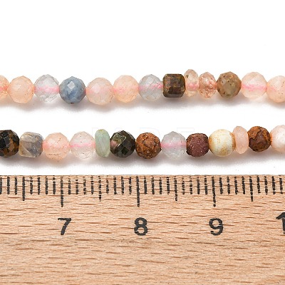 Natural Mixed Gemstone Beads Strands G-RM2025-A43-3mm-1