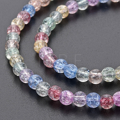 Crackle Glass Beads Strands GLAA-S192-B-006B-1