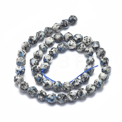Natural K2 Stone/Raindrop Azurite Beads Strands G-K303-B17-10mm-1