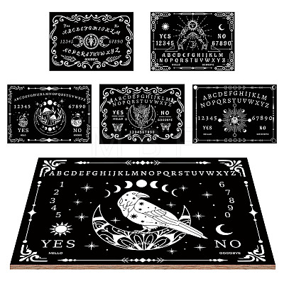 Pendulum Dowsing Divination Board Set DJEW-WH0324-051-1