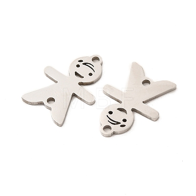201 Stainless Steel Connector Charms STAS-K251-079P-1