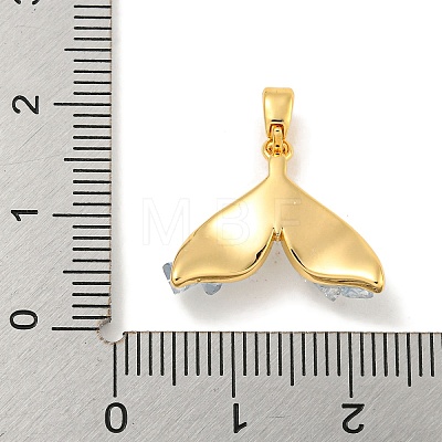 Natural Quartz Crystal Pendants KK-P275-25G-1