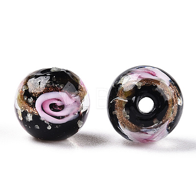 Luminous Handmade Gold Sand Lampwork Beads LAMP-T021-03I-1
