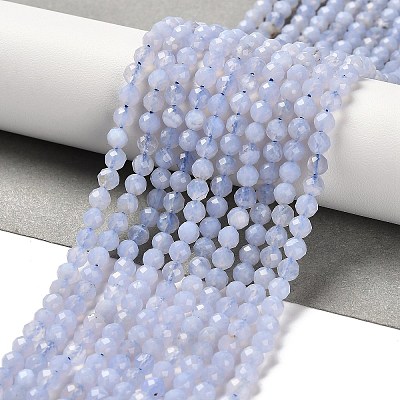 Natural Blue Lace Agate Beads Strands G-Z074-A01-02-1