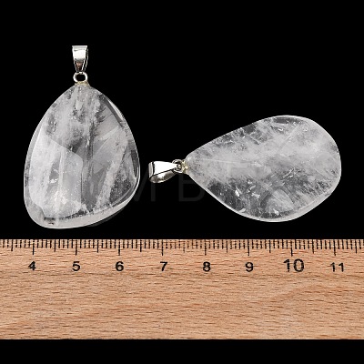 Natural Quartz Crystal Pendants GG-K002-05O-1