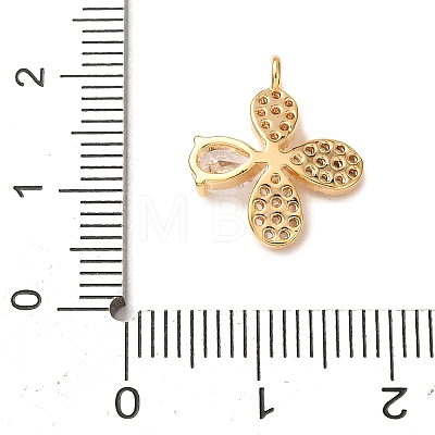 Brass Rhinestone Pendants RB-CBAFDDC-02G-1