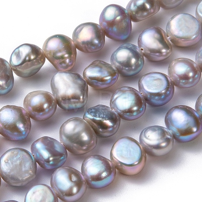 Natural Cultured Freshwater Pearl Beads Strands X-PEAR-R064-24-1