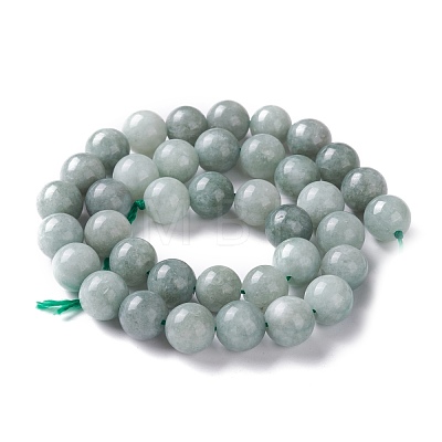 Natural White Jade Imitation Burmese Jade Beads Strands G-I299-F09-10mm-1