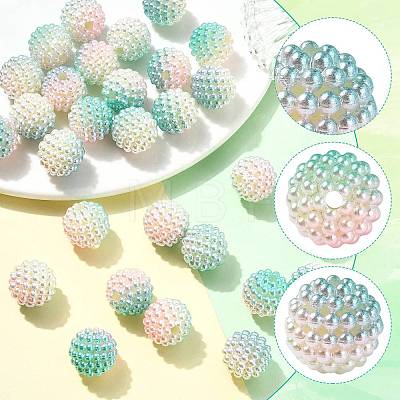 40Pcs Imitation Pearl Acrylic Beads OACR-FS0002-89A-03-1