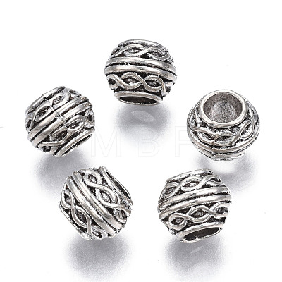 Tibetan Style Zinc Alloy European Beads MPDL-S068-01-RS-1