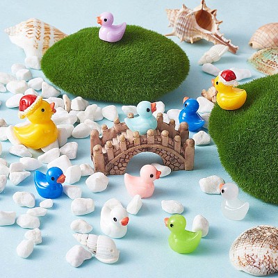 40 Pcs 4 Style Luminous Mini Ducks JX342A-1