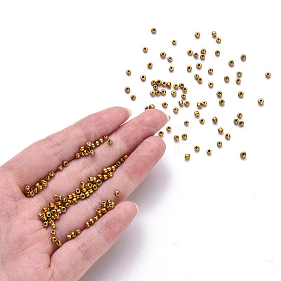 Baking Paint Glass Seed Beads SEED-S001-K30-1