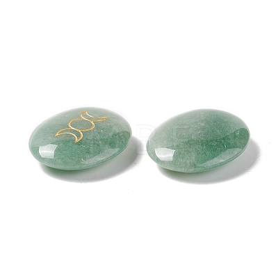 Natural Green Aventurine Healing Massage Palm Stones G-E579-03H-1