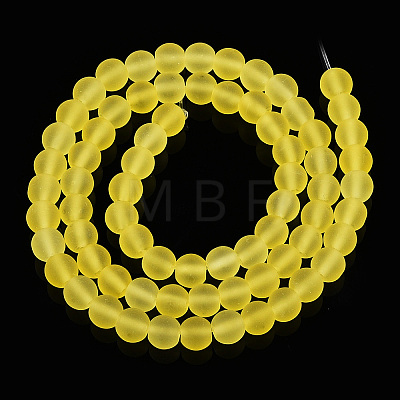 Transparent Glass Beads Strands GLAA-T032-T6mm-MD12-1