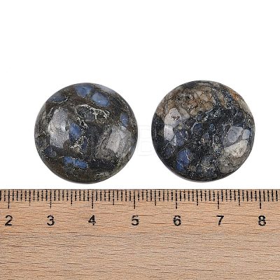 Natural Glaucophane Cabochons G-H1596-FR-25mm-19-1