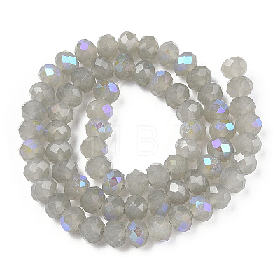 Electroplate Glass Beads Strands X-EGLA-A034-J8mm-L09-1