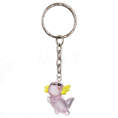 Cute Transparent Resin Pendants Keychain KEYC-JKC00886-1