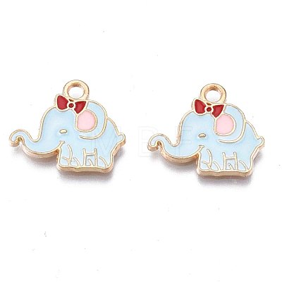 Alloy Enamel Pendants ENAM-N048-007A-1