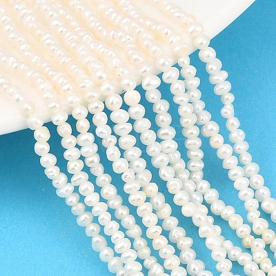 Natural Cultured Freshwater Pearl Beads Strands PEAR-D003-01C-01-1