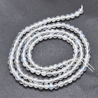 Natural Rainbow Moonstone Beads Strands G-K305-05-A-1