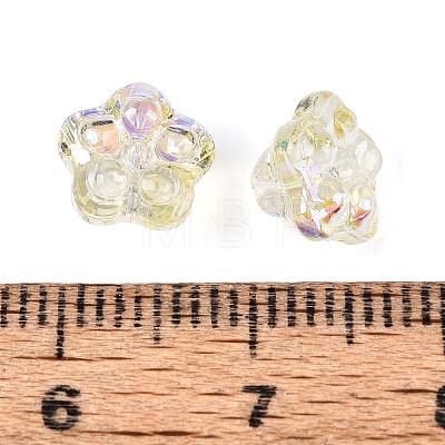Electroplate Glass Beads Strands EGLA-T021-22I-1