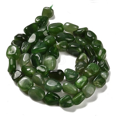 Dyed Natural White Jade Beads Strands G-P497-01E-49-1