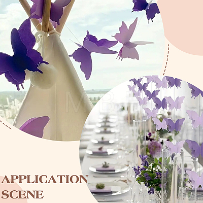 6 Bags Paper Butterfly Hanging Banners DIY-GO0003-17-1